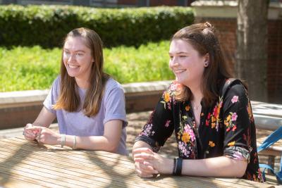 Chloe Thomas and Kayleigh Haskin