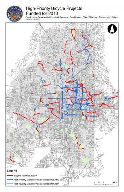 City of Atlanta Funded Bicycle Projects