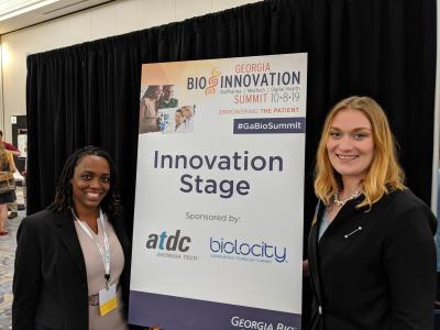 Shawna Khouri and Cierra Crowder of Biolocity will be working to help get new medical technologies into the marketplace.