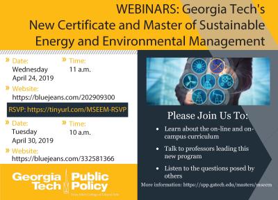 Sustainable Energy and Environmental Management Webinar