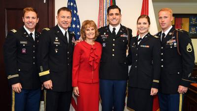Gen. James McConville, MSAE 1990, with family