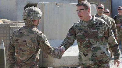 Gen. James McConville, MSAE 1990, in Afghanistan