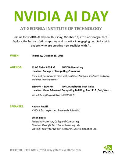 NVIDIA AI Day 10/18/18