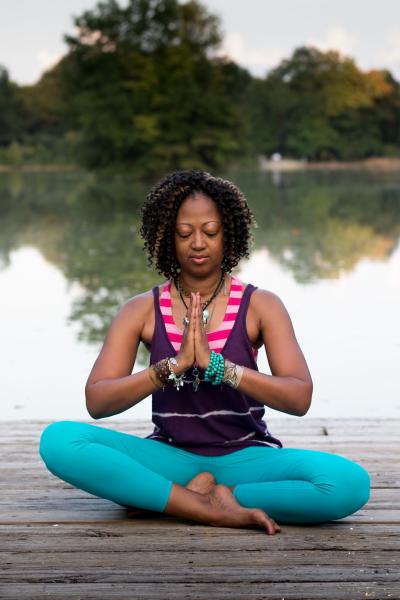 Yolonda Cameron yoga pose