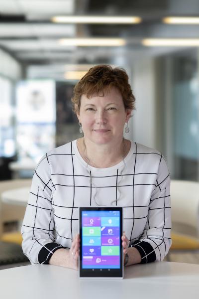 Elizabeth Mynatt with MyPath application (vertical image2)