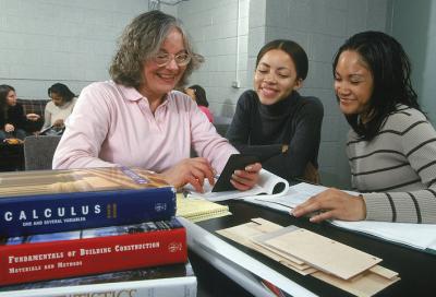 Dr Mary Frank Fox, With Students