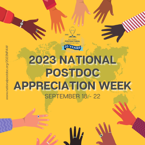 2023 National Postdoc Appreciation Week: September 18-22