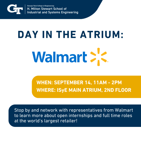 Flyer for Day In the Atrium with Walmart