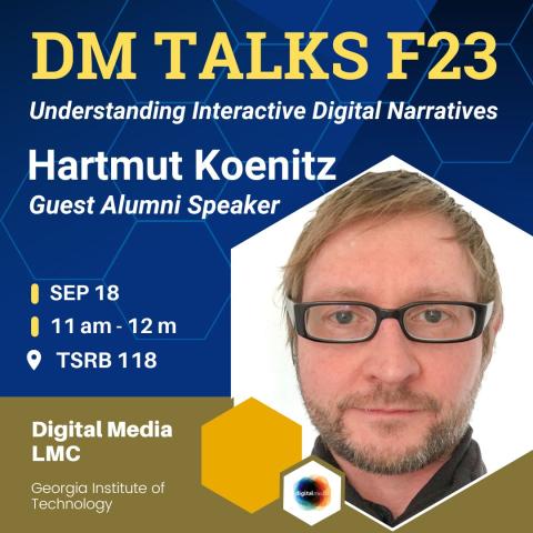 poster for DM Talk with Hartmut Koenitz