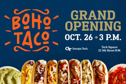 BoHo Taco Grand Opening Flyer