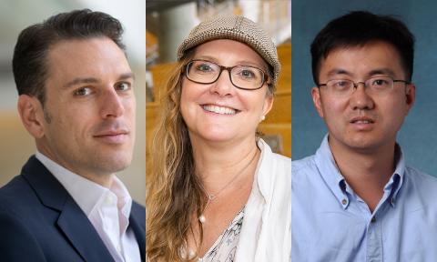 Headshots of Jason Azoulay, Natalie Stingline, Jerry Qi.