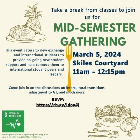 event graphic for Mid-Semester Gathering on 3-5-24