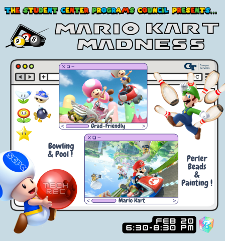 Join us for a fast-paced Mario Kart tournament!
