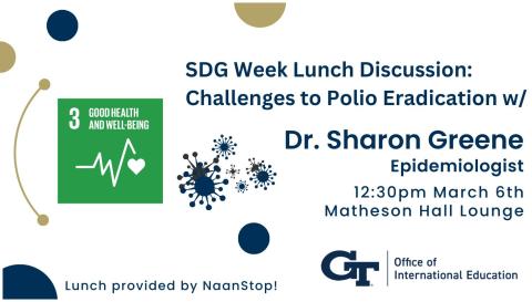 event graphic for SDG Week Lunch Discussion 03-06-24