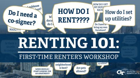 First Time Renter's Workshop: Renting 101