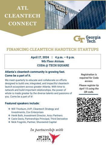 April17 2024 ATL Cleantech Connect Flyer