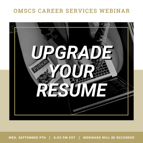 OMSCS Career Services Webinar Upgrade Your Resume 