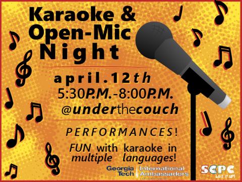 SCPC and GTIA present: Karaoke & Open-Mic Night
