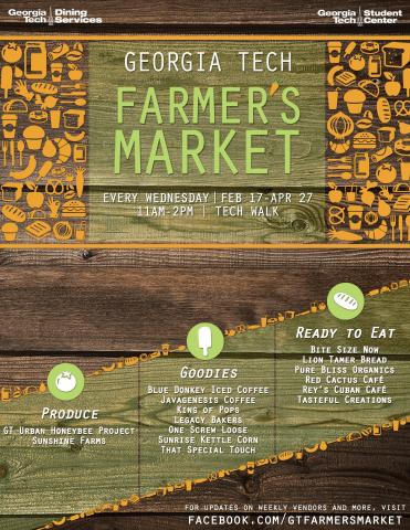 Georgia Tech Farmer's Market Spring 2016