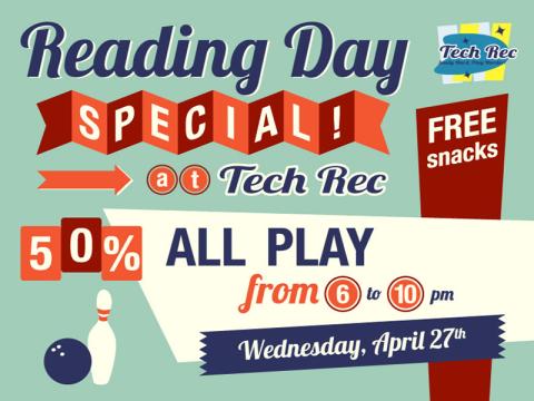 Tech Rec presents: Reading Day Specials!