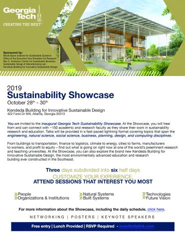 2019 Sustainability Showcase Flyer