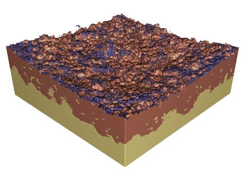 3D image of interface of solid-state battery