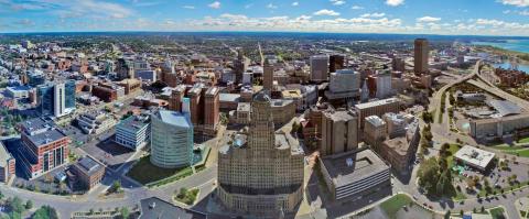 Aerial photo of Buffalo, NY