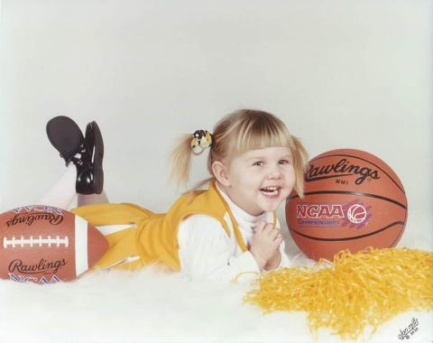 Young Hannah Geil in Georgia Tech outfit