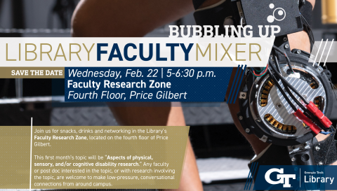 Bubbling Up faculty mixer Feb. 22 5 to 6:30