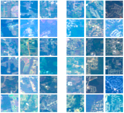 Satellite image in photo tiles for Deep Population project 