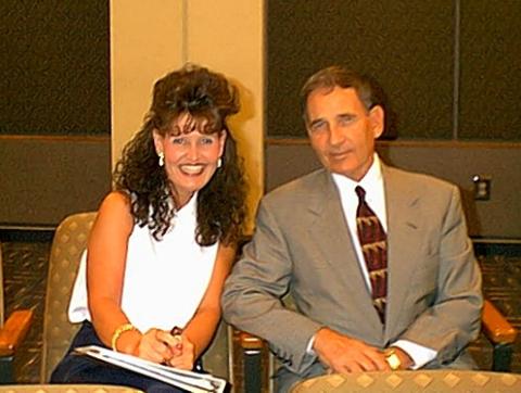 Jeannette Landers with Dr. Homer Rice at Georgia Institute of Technology