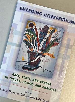 Emerging Intersections book used as part of Justina Jackson's project.