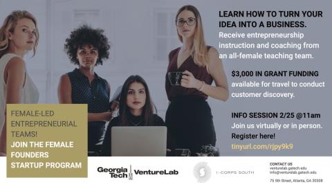Learn how to turn your into a business. Receive entrepreneurship instruction and coaching from an all-female teaching team.