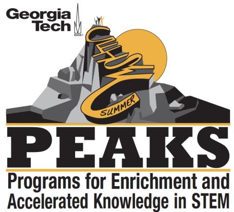 Logo for the CEISMC PEAKS program