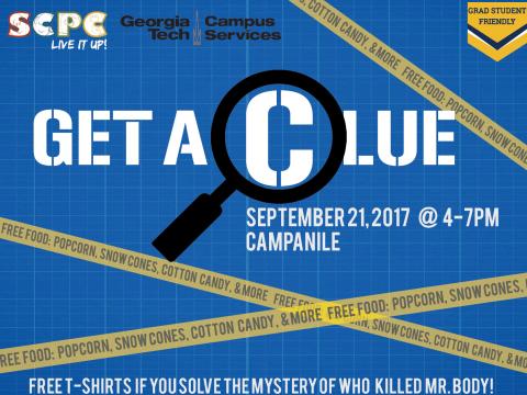 SCPC presents Get A Clue  on 9/21.