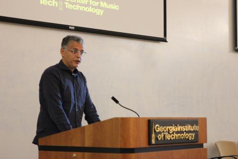 Gil Weinberg gives the closing keynote during ICCC 2017 at Georgia Tech.