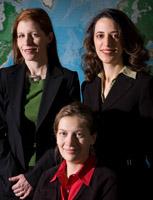 Julie Swann (left), Ozlem Ergun (center) and Pinar Keskinocak (right), co-directors at the Center of Focused Research on Health and Humanitarian Logistics, and professors in the Stewart School of Industrial and Systems Engineering