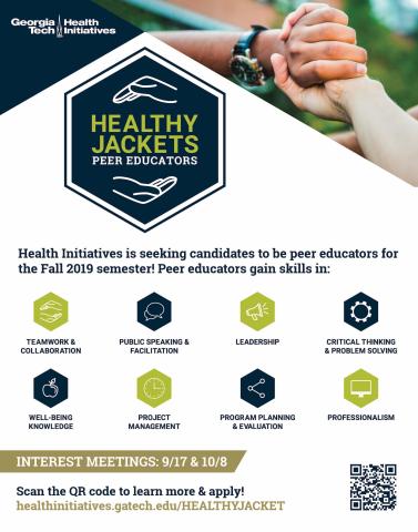 Healthy Jacket interest meeting poster
