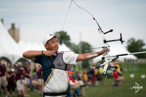 Nicholas Zhao has been on the Georgia Tech Archery Team since he was a freshman.