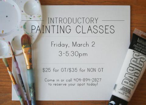 Paper & Clay Painting Class on 3/2!