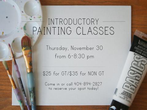 Paper & Clay Painting Classes on 11/30!