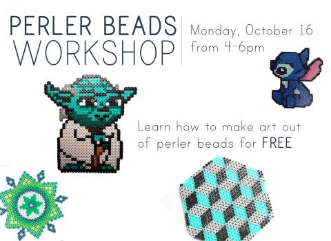 Paper and Clay Perler Beads Workshop on 10/16!