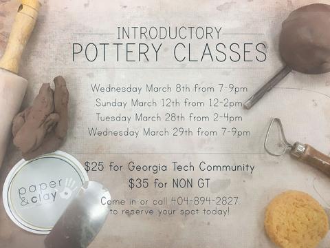 Paper and Clay : Intro to Pottery Class