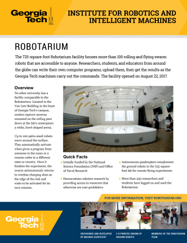 Robotarium Fact Sheet