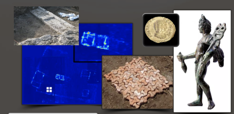Images from an archaeology program 