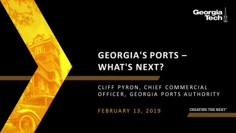 SCLIRC Seminar: Georgia's Ports - What's Next?