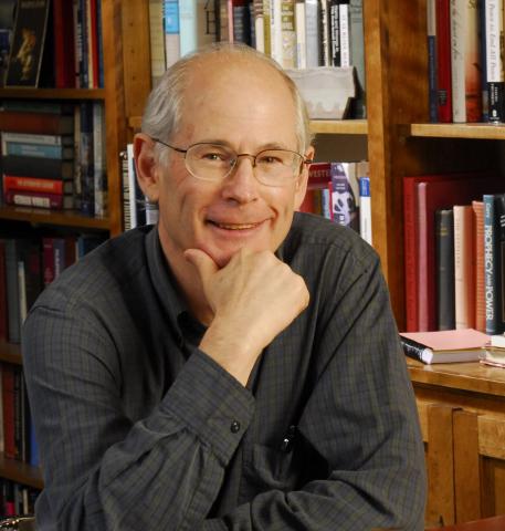 Georgia Tech Professor Jonathan Schneer in his book-lined office.