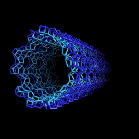 graphic rendering of zeolitic nanotube