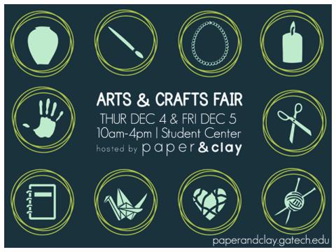 The Student Center and Paper & Clay present: Arts & Crafts Fair 2014!