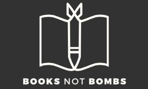 Logo for Books Not Bombs.